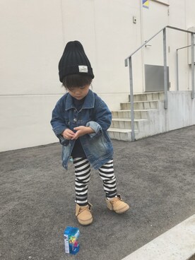 touma♡issei  さんの「【限定】ビッグシルエットデニムジャケット」を使ったコーディネート