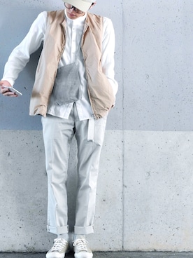 「BASISBROEK（バシスブルック）のアイテム（トップス）」を使った、たろーさんさん（メンズ・169cm）の秋コーディネート