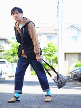 たろーさんさん（メンズ・169cm）の春コーディネート