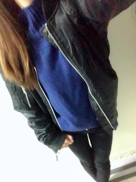 「Blue Standard （ブルースタンダード）のアイテム（ジャケット/アウター）」を使った、Ayさん（レディース・160cm）の秋コーディネート