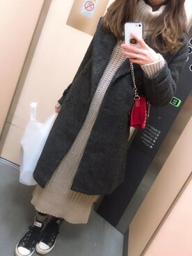 「FEMIND TOKYO（フェマイントウキョウ）のアイテム」を使った、Ayさん（レディース・160cm）の冬コーディネート