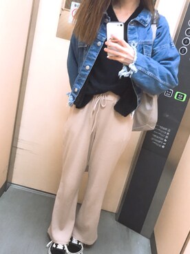 「SpRay PREMIUM（スプレイプレミアム）のアイテム（ジャケット/アウター）」を使った、Ayさん（レディース・160cm）の春コーディネート