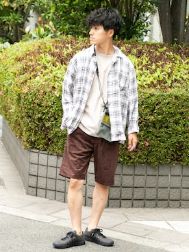 uedaさん（メンズ・170cm）の夏コーディネート