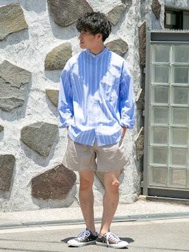 uedaさん（メンズ・170cm）の夏コーディネート