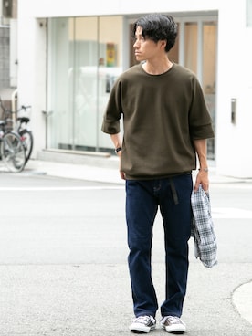 uedaさん（メンズ・170cm）の夏コーディネート