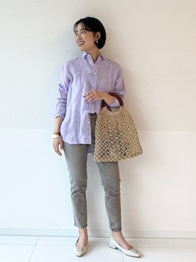 「MARCHER（マルシェ）のアイテム」を使った、yoshiさん（レディース・160cm）の春コーディネート