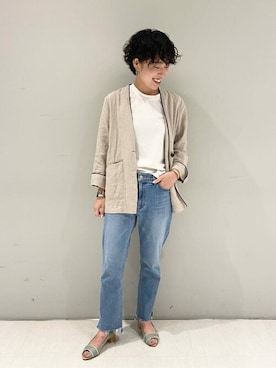 「オープントゥ」｜yoshiさん（レディース・160cm）の夏コーディネート