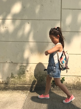 「seeds（シーズ）のアイテム」を使った、⋆*✩⑅◡̈⃝*さん（キッズ・110cm）の春コーディネート