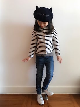 「seeds（シーズ）のアイテム」を使った、⋆*✩⑅◡̈⃝*さん（キッズ・110cm）の冬コーディネート