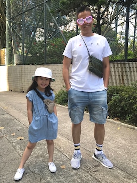 「seeds（シーズ）のアイテム」を使った、⋆*✩⑅◡̈⃝*さん（キッズ・110cm）の春コーディネート