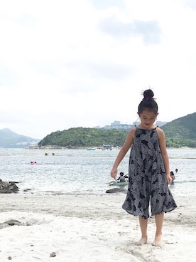 「next（next）のアイテム（オールインワン・サロペット）」を使った、⋆*✩⑅◡̈⃝*さん（キッズ・120cm）の夏コーディネート