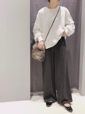 「CRAFT STANDARD BOUTIQUE（クラフトスタンダードブティック）のアイテム（パンプス）」を使った、YURINAさん（レディース・161cm）の秋コーディネート