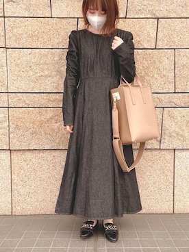 「ZOZOでしか買えない」｜「アイテム（ワンピース/ドレス）」を使った、chiharuさん（レディース・150cm）の春コーディネート