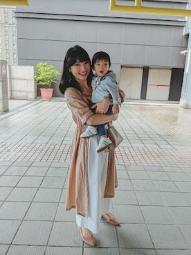 「chocol raffine robe（ショコラフィネローブ）のアイテム（その他アウター）」を使った、Daisyさん（レディース・163cm）の秋コーディネート