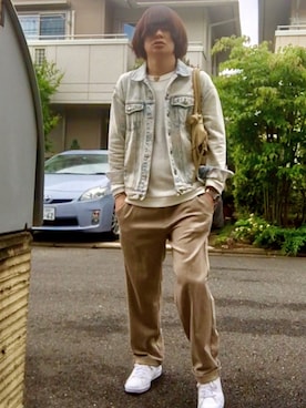 LiME(松尾 頼武)作曲家さん（メンズ・163cm）の春コーディネート