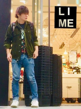 LiME(松尾 頼武)作曲家さん（メンズ・163cm）の秋コーディネート
