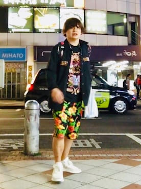 「CANNABIS LADIES（カンナビス レディース）のアイテム」を使った、LiME(松尾 頼武)作曲家さん（メンズ・163cm）の春コーディネート