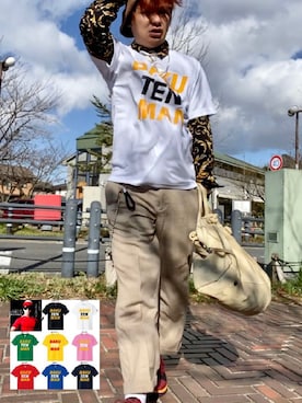 「collection PRIVEE?（コレクションプリヴェ）のアイテム（バッグ）」を使った、LiME(松尾 頼武)作曲家さん（メンズ・163cm）の春コーディネート