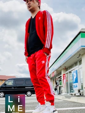 「adidas Originals（アディダスオリジナルス）のアイテム（ブルゾン）」を使った、LiME(松尾 頼武)作曲家さん（メンズ・163cm）の春コーディネート