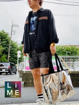 「CANNABIS LADIES（カンナビス レディース）のアイテム」を使った、LiME(松尾 頼武)作曲家さん（メンズ・163cm）の夏コーディネート