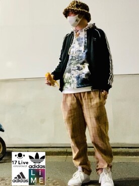 LiME(松尾 頼武)作曲家さん（メンズ・164cm）の冬コーディネート