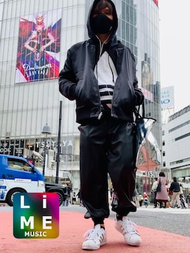 LiME(松尾 頼武)作曲家さん(メンズ・164cm)の春コーディネート