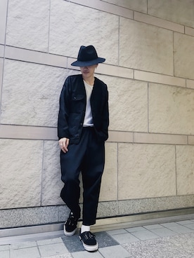 「黒パンツ」｜uk.さん（メンズ・177cm）の秋コーディネート