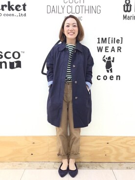 「coenスタッフスタイリング」｜「アイテム（パンプス）」を使った、coenいのくまさん（レディース・157cm）の夏コーディネート