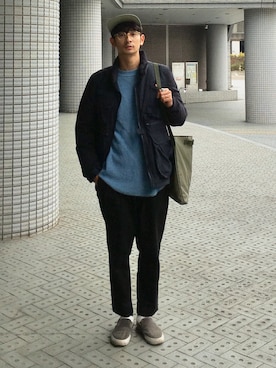 junya_kasugaさん（メンズ・178cm）の冬コーディネート