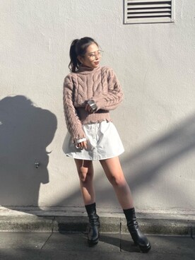 ayunaさん（レディース・160cm）の冬コーディネート