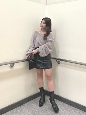 ayunaさん（レディース・160cm）の冬コーディネート