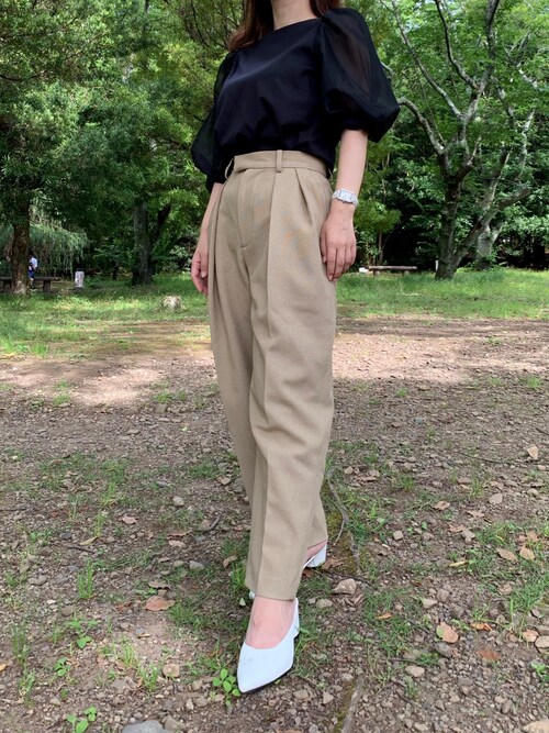 CELFORD シアースリーブコンビカットソー CELFORD（セルフォード）の「シアースリーブコンビカットソー（Tシャツ