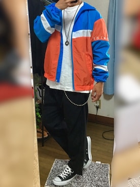 「オールスター」｜「アイテム（ブルゾン）」を使った、N.Sohgoさん（メンズ・165cm）の春コーディネート
