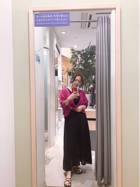 「Aunt Marie's（アントマリーズ）のアイテム（サンダル）」を使った、keiei*さん（レディース・157cm）の夏コーディネート