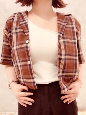 「CITIZEN（シチズン）のアイテム」を使った、keiei*さん（レディース・158cm）の夏コーディネート