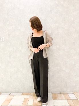 「Aunt Marie's（アントマリーズ）のアイテム（その他パンツ）」を使った、keiei*さん（レディース・158cm）の夏コーディネート