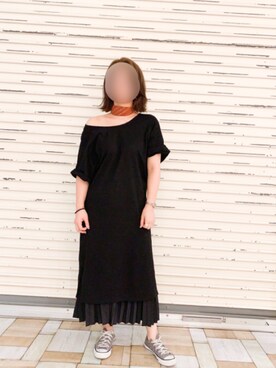 「Aunt Marie's（アントマリーズ）のアイテム（スカート）」を使った、keiei*さん（レディース・160cm）の夏コーディネート