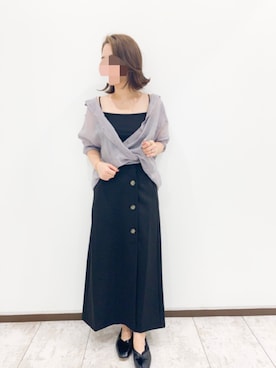 「Aunt Marie's（アントマリーズ）のアイテム（スカート）」を使った、keiei*さん（レディース・160cm）の秋コーディネート