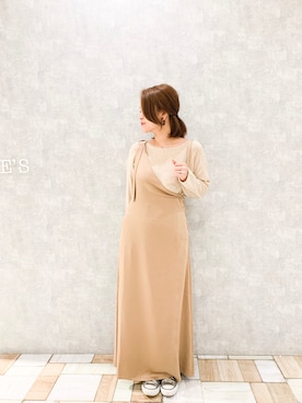 「Aunt Marie's（アントマリーズ）のアイテム（ニット/セーター）」を使った、keiei*さん（レディース・160cm）の秋コーディネート