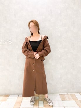 「Aunt Marie's（アントマリーズ）のアイテム（スカート）」を使った、keiei*さん（レディース・160cm）の秋コーディネート