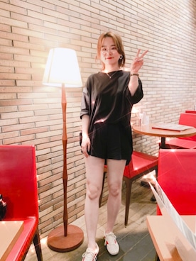 「FOREVER 21（フォーエバー トゥエンティーワン）のアイテム（パンツ）」を使った、keiei*さん（レディース・158cm）の秋コーディネート