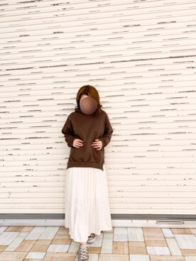 「Aunt Marie's（アントマリーズ）のアイテム（スカート）」を使った、keiei*さん（レディース・158cm）の秋コーディネート