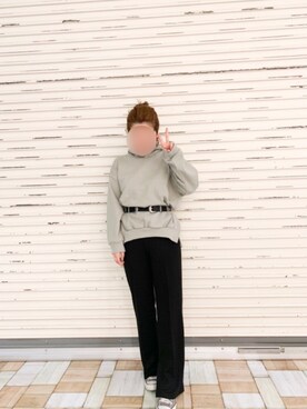 「Aunt Marie's（アントマリーズ）のアイテム（その他パンツ）」を使った、keiei*さん（レディース・158cm）の秋コーディネート