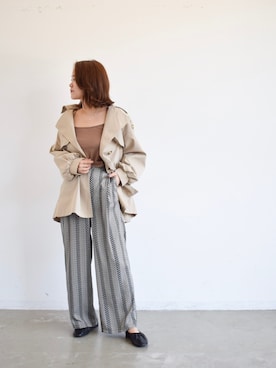 「VANNIE U（ヴァニーユー）のアイテム」を使った、keiei*さん（レディース・158cm）の秋コーディネート