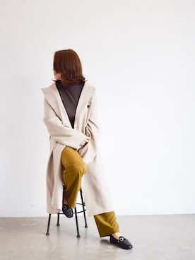 「Aunt Marie's（アントマリーズ）のアイテム（ニット/セーター）」を使った、keiei*さん（レディース・158cm）の秋コーディネート