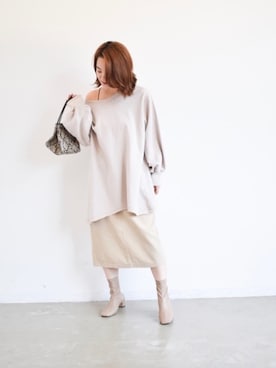 「VANNIE U（ヴァニーユー）のアイテム」を使った、keiei*さん（レディース・158cm）の秋コーディネート