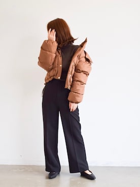 「Aunt Marie's（アントマリーズ）のアイテム（ニット/セーター）」を使った、keiei*さん（レディース・158cm）の秋コーディネート