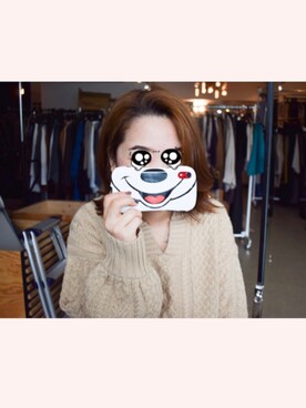 「Aunt Marie's（アントマリーズ）のアイテム（ニット/セーター）」を使った、keiei*さん（レディース・158cm）の秋コーディネート