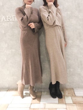 「auntmarie's 」｜keiei*さん（レディース・158cm）の冬コーディネート