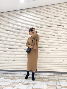 「flowriri（フロウリリ）のアイテム」を使った、keiei*さん（レディース・158cm）の冬コーディネート